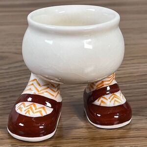 VTG Carlton Ware England Ceramic Bowl on Shoes A Lustre Design Figurine England